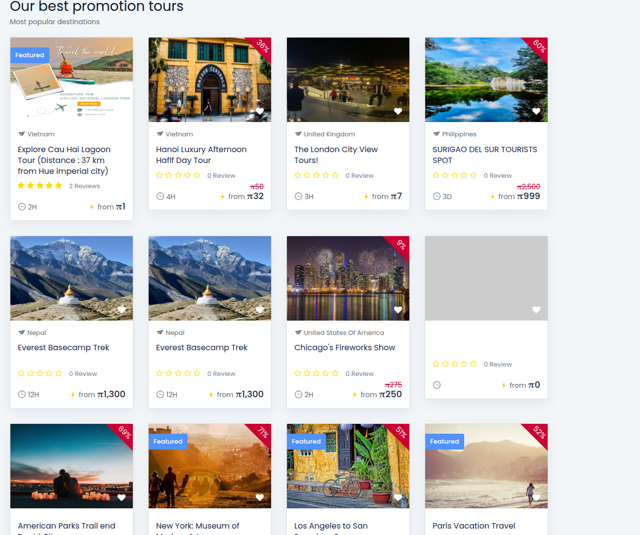 Travel tours